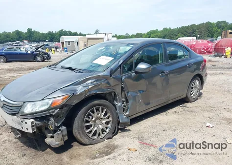 2012 Honda Civic Lx from USA, damaged, VIN 19XFB2F58CE093445